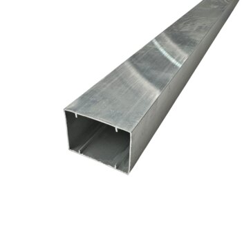 PC004 Perfil de alumínio tubo retangular com friso 50,80 x 38,10 x 1,00mm - 6 me